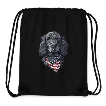 Cocker Spaniel - Stanley/Stella recycelter Gym Bag - Schwarz - Vorne