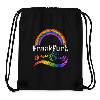 Pride Day Frankfurt LGBTQ+ CSD Gay Queer Liebe Sp - Stanley/Stella recycelter Gym Bag - Schwarz - Vorne