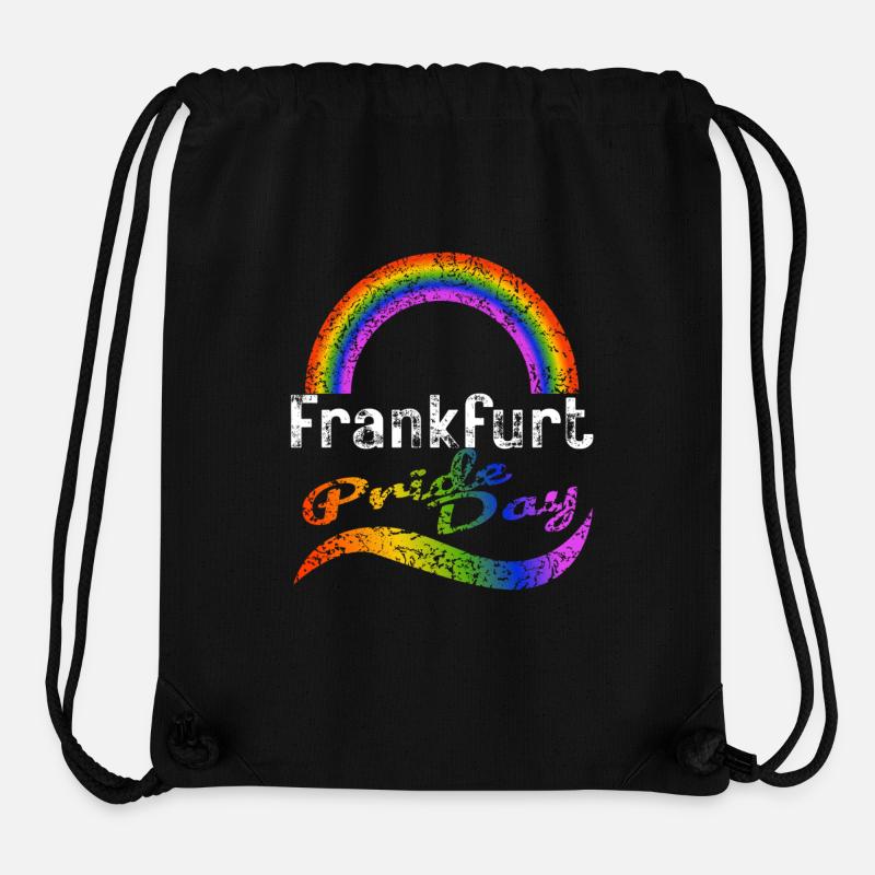 Pride Day Frankfurt LGBTQ+ CSD Gay Queer Liebe Sp - Stanley/Stella recycelter Gym Bag - Schwarz
