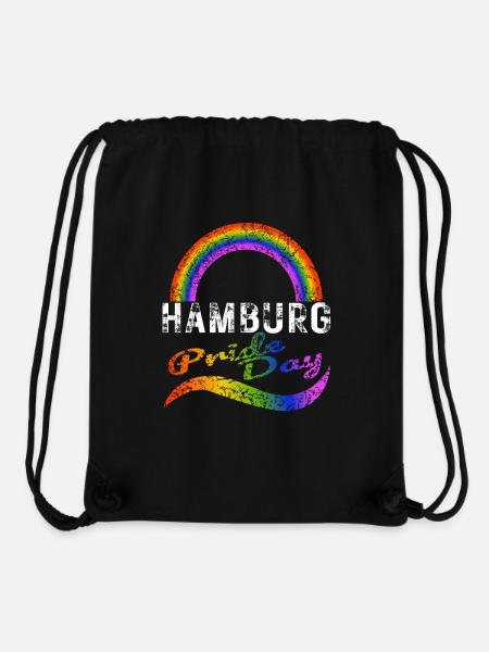 Pride Day Hamburg LGBTQ+ CSD Gay Queer Liebe - Stanley/Stella recycelter Gym Bag - Schwarz