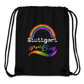 Pride Day Stuttgart LGBTQ+ CSD Gay Queer Liebe - Stanley/Stella recycelter Gym Bag - Schwarz - Vorne