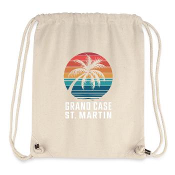 Saint-Martin Grand Case - Sac à cordon recyclé Stanley/Stella - blanc naturel - Devant