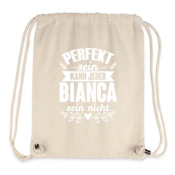 Bianca - Perfekt Sein Kann Jeder Bianca Nicht - Stanley/Stella recycelter Gym Bag - Naturweiß - Vorne