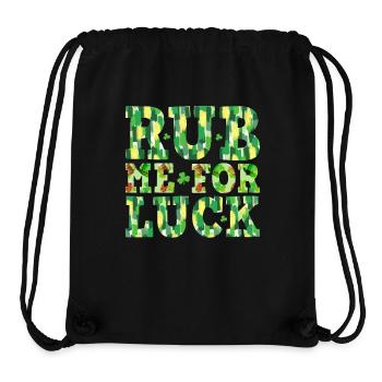 Rub me for Luck - Stanley/Stella Recycled Gym Bag - black - Front