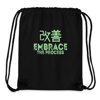Japanische Kaizen begrüßen den Prozess - Stanley/Stella recycelter Gym Bag - Schwarz - Vorne