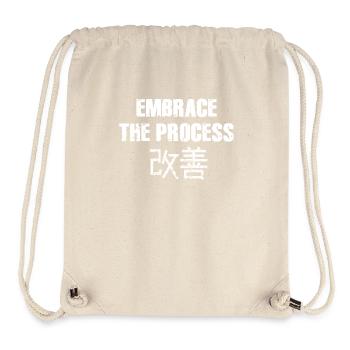 Japanische Kaizen begrüßen den Prozess - Stanley/Stella recycelter Gym Bag - Naturweiß - Vorne