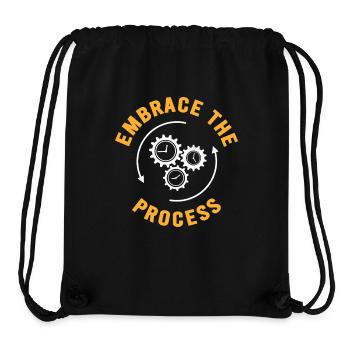 Japanische Kaizen begrüßen den Prozess - Stanley/Stella recycelter Gym Bag - Schwarz - Vorne