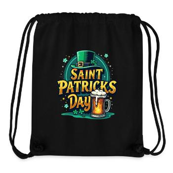 Saint Patrick`s Day Beer - Stanley/Stella recycelter Gym Bag - Schwarz - Vorne