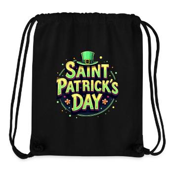 Saint Patrick`s Day Beer - Stanley/Stella recycelter Gym Bag - Schwarz - Vorne