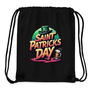 Saint Patrick`s Day Beer - Stanley/Stella recycelter Gym Bag - Schwarz - Vorne