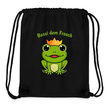 Karneval Party Kostüm BUSSI DEM FROSCH Lustiges - Stanley/Stella recycelter Gym Bag - Schwarz - Vorne