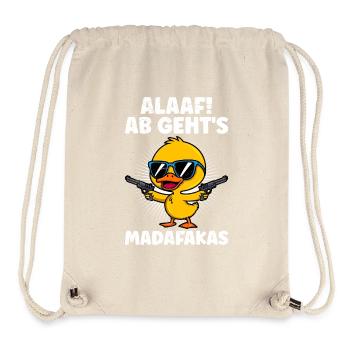 Karneval ALAAF AB GEHT'S MADAFAKAS Lustiges - Stanley/Stella recycelter Gym Bag - Naturweiß - Vorne