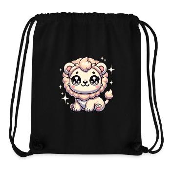 Super Cute Kawaii Baby Lion - Stanley/Stella recycelter Gym Bag - Schwarz - Vorne
