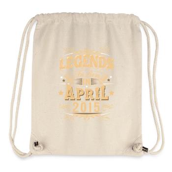 April 2015 Geburtstag Legende - Stanley/Stella recycelter Gym Bag - Naturweiß - Vorne