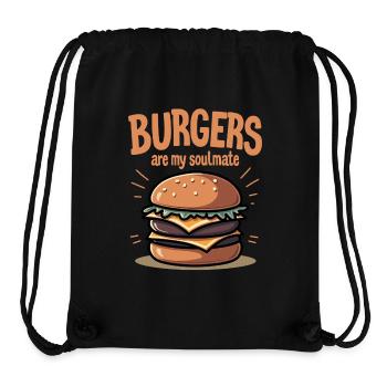 Burgers are my Soulmate Hamburger Fast Food - Stanley/Stella recycelter Gym Bag - Schwarz - Vorne