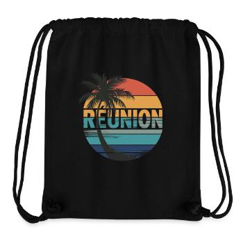 La Réunion - Stanley/Stella recycelter Gym Bag - Schwarz - Vorne
