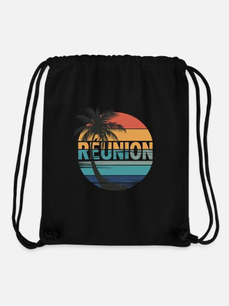La Réunion - Stanley/Stella recycelter Gym Bag - Schwarz