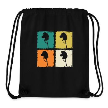 Steckenpferd Hobby Horsing - Stanley/Stella recycelter Gym Bag - Schwarz - Vorne
