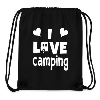 Aventure Plein air Camping Nature Liberté Randonnée - Sac à cordon recyclé Stanley/Stella - noir - Devant