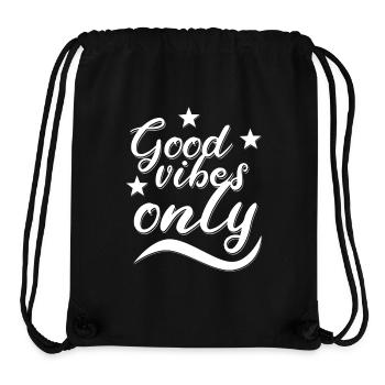 Good Vibey Only Spirit Cool Style Gut Feel Good - Sac à cordon recyclé Stanley/Stella - noir - Devant