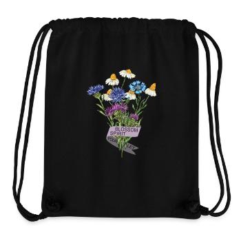 Blossom Spirit Blumenstrauß Blossom Spirit Floral - Stanley/Stella recycelter Gym Bag - Schwarz - Vorne