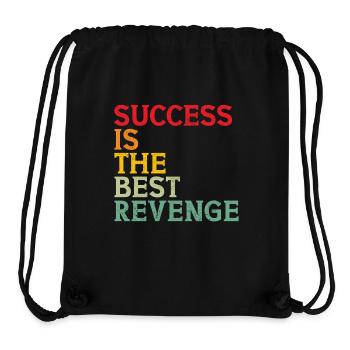 Erfolg ist die beste Rache Moitvational - Stanley/Stella recycelter Gym Bag - Schwarz - Vorne
