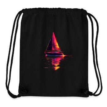 Sailing ship Retrowave - Stanley/Stella Recycled Gym Bag - black - Front