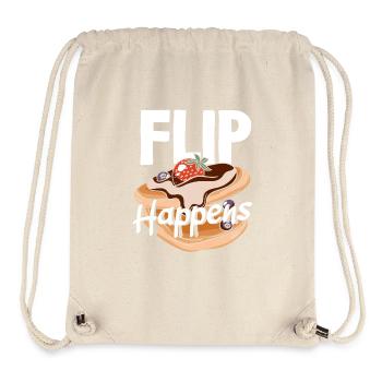 Pancakes Flip Happens Fun Breakfast - Stanley/Stella Recycled Gym Bag - natural - Front