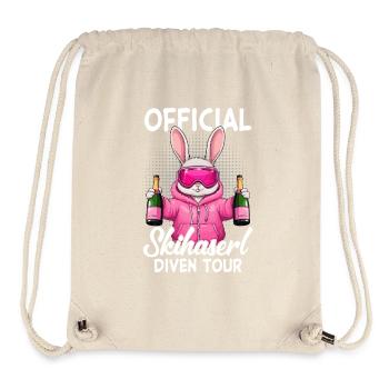 Official Skihaserl Diven Tour - Stanley/Stella recycelter Gym Bag - Naturweiß - Vorne