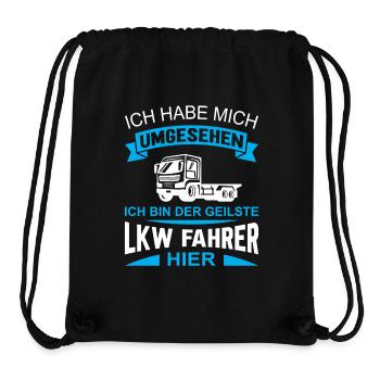 Lkw Fahrer Kraftfahrer LKW-Fahrer - Stanley/Stella recycelter Gym Bag - Schwarz - Vorne