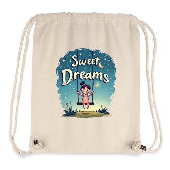 Fille Rocks Sweet Dreams Chemise de nuit - Sac à cordon recyclé Stanley/Stella - blanc naturel - Devant