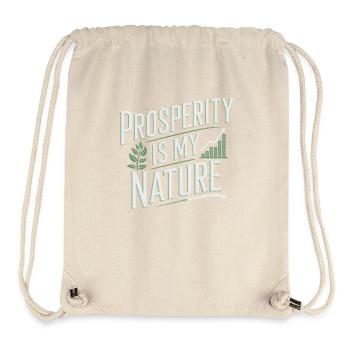 Wohlstand Ist Meine Natur Zitat Über Fülle - Stanley/Stella recycelter Gym Bag - Naturweiß - Vorne