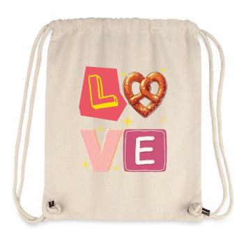 Pretzel Love – Liebe süße und Gourmet Version - Stanley/Stella recycelter Gym Bag - Naturweiß - Vorne