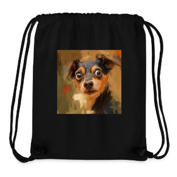 Hund - Stanley/Stella recycelter Gym Bag - Schwarz - Vorne