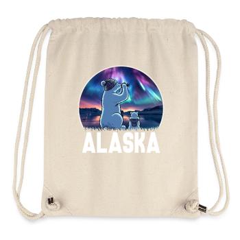 Alaska Polarlichter Abenteuer - Stanley/Stella recycelter Gym Bag - Naturweiß - Vorne