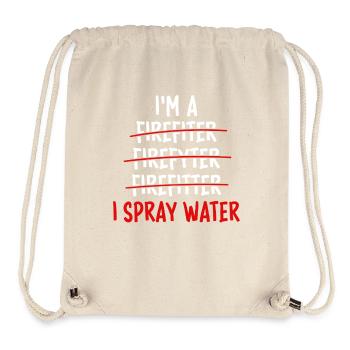 Lustiges Feuerwehr-Design für Firefighter - Stanley/Stella recycelter Gym Bag - Naturweiß - Vorne
