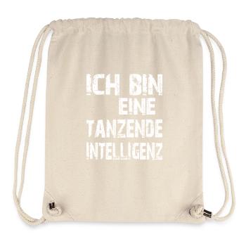 KI Spruch Ich bin eine tanzende Intelligenz - Stanley/Stella recycelter Gym Bag - Naturweiß - Vorne