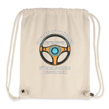 PERMIS DE CONDUIRE RÉUSSI - Sac à cordon recyclé Stanley/Stella - blanc naturel - Devant