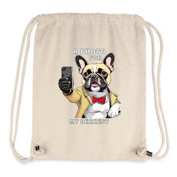 HUND SMARTPHONE A PHOTO FOR MY DEAREST - Stanley/Stella Recycled Gym Bag - natural - Front