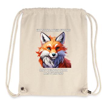 EIN SCHLAUER FUCHS - Stanley/Stella recycelter Gym Bag - Naturweiß - Vorne