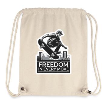 SKATEBOARD - Stanley/Stella recycelter Gym Bag - Naturweiß - Vorne