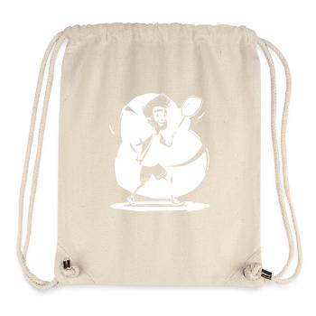 Badmintonspieler Skizze - Stanley/Stella recycelter Gym Bag - Naturweiß - Vorne