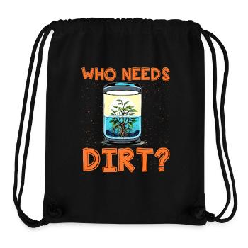 Wer braucht schon Dreck? - Stanley/Stella recycelter Gym Bag - Schwarz - Vorne