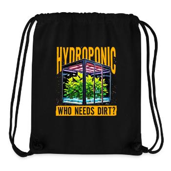 Hydroponik, wer braucht schon Dreck? - Stanley/Stella recycelter Gym Bag - Schwarz - Vorne