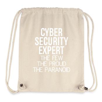 cyber security expert the few the proud paranoid - Stanley/Stella Recycled Gym Bag - natural - Front
