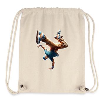 Breakdancing - Stanley/Stella Recycled Gym Bag - natural - Front
