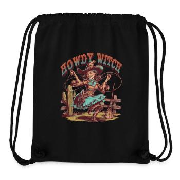 Howdy Witch Lasso Artwork - Stanley/Stella Recycled Gym Bag - black - Front