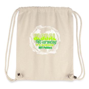 Earth Day Global Warming Is Science - Stanley/Stella Recycled Gym Bag - natural - Front
