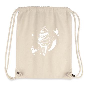Croquis de crème glacée molle - Sac à cordon recyclé Stanley/Stella - blanc naturel - Devant