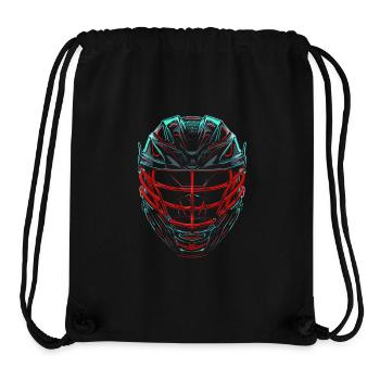 Lacrosse Helmet Retrowave - Stanley/Stella Recycled Gym Bag - black - Front